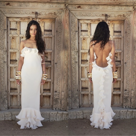 Delfi Collective Delina Dress in Cream Size XS - Picture 2 of 13